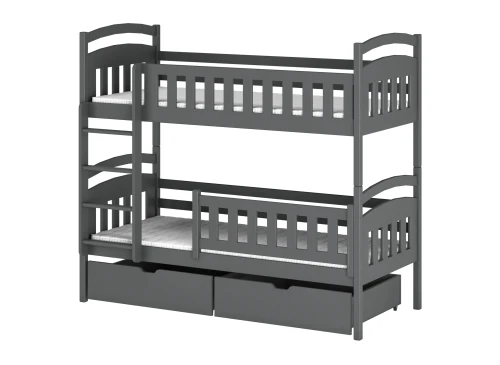 IGNAŚ 80x200 grafiet stapelbed Lano Meubels