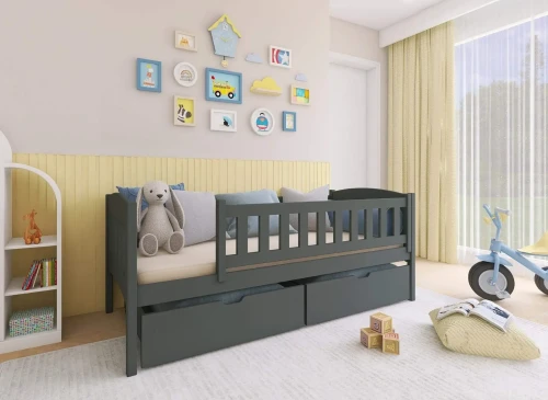 GUCIO 80x180 grafiet eenpersoons kinderbed Lano Meubels