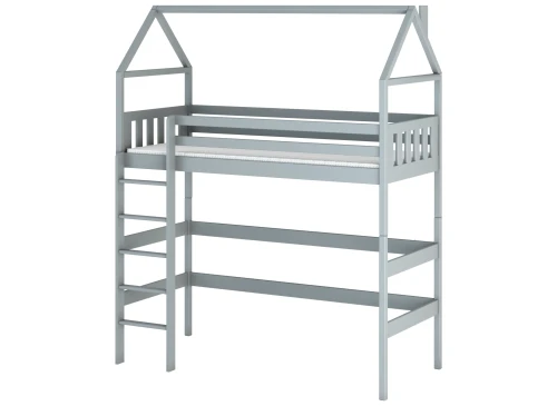 GLORIA 80x160 grijs hoogslaper eenpersoons Lano Meubels