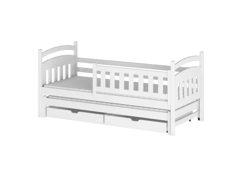 GALAXY 90x180 wit uitschuifbaar tweepersoonsbed Lano Meubels