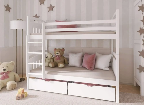 GABI 80x170 wit stapelbed Lano Meubels