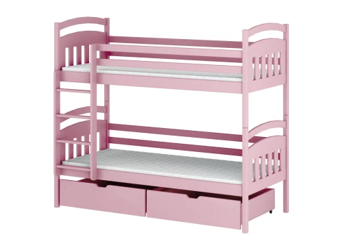 GABI 80x190 roze stapelbed Lano Meubels