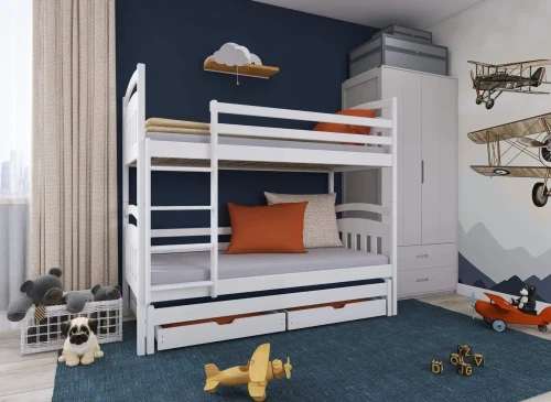 ALAN 90x190 wit stapelbed Lano Meubels
