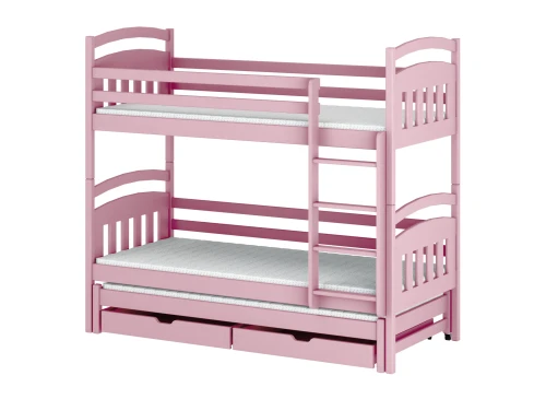 ALAN 90x190 roze stapelbed Lano Meubels