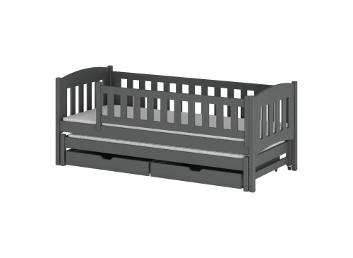 AMELKA 80x160 grafiet uitschuifbaar tweepersoonsbed Lano Meubels