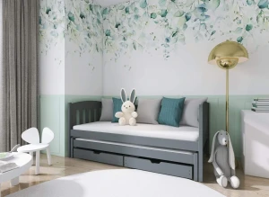 AMELKA 80x160 grafiet uitschuifbaar tweepersoonsbed Lano Meubels