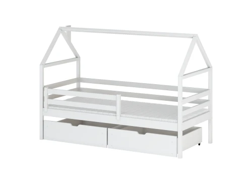 ARON 90x190 wit eenpersoons kinderbed huisje Lano Meubels