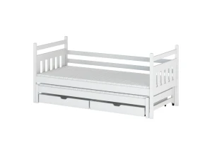DANIEL 80x160 wit uitschuifbaar tweepersoonsbed Lano Meubels