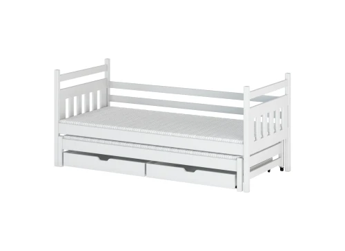 DANIEL 80x180 wit uitschuifbaar tweepersoonsbed Lano Meubels