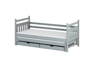 DANIEL 80x190 grijs uitschuifbaar tweepersoonsbed Lano Meubels