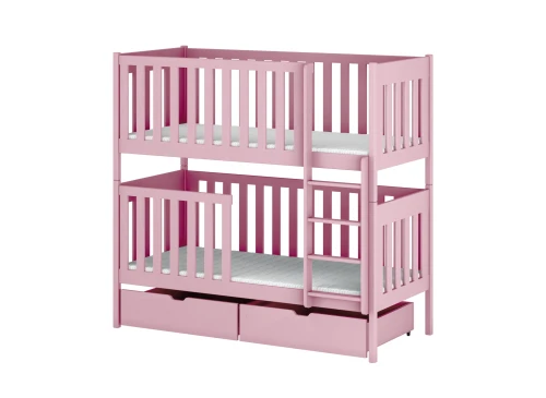 DAWID 80x180 roze stapelbed Lano Meubels