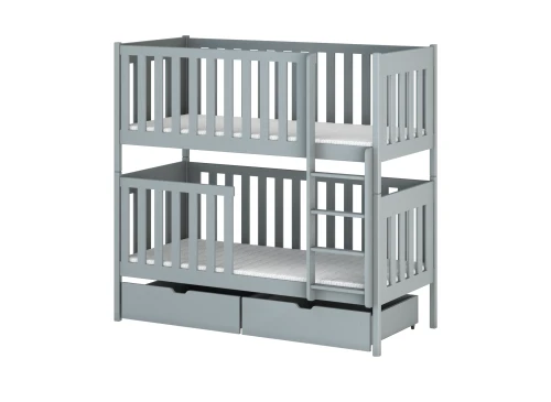 DAWID 80x190 grijs stapelbed Lano Meubels