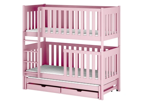 EMILKA 90x190 roze stapelbed Lano Meubels