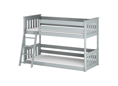 KEVIN 80x190 asgrijs stapelbed Lano Meubels