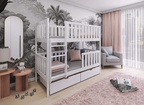 MICHALINA 90x200 grafiet stapelbed Lano Meubels