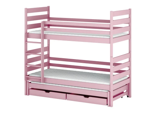 TOMI 80x160 roze stapelbed Lano Meubels