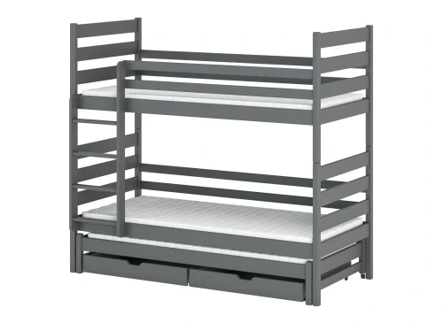 TOMI 80x170 grafiet stapelbed Lano Meubels