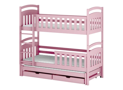 VIKI 80x160 roze stapelbed Lano Meubels