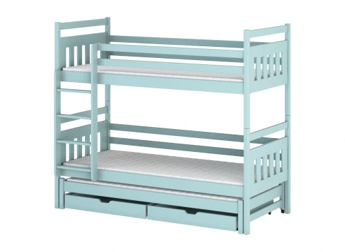 SEWERYN 90x180 blauw stapelbed Lano Meubels