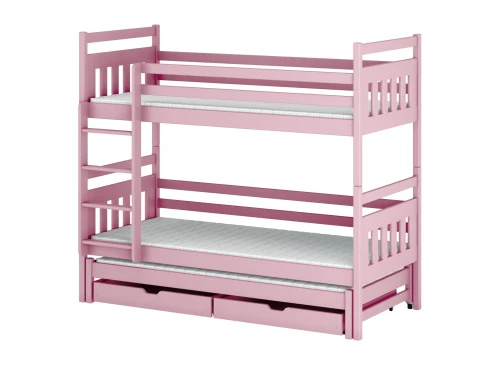 SEWERYN 90x200 roze stapelbed Lano Meubels