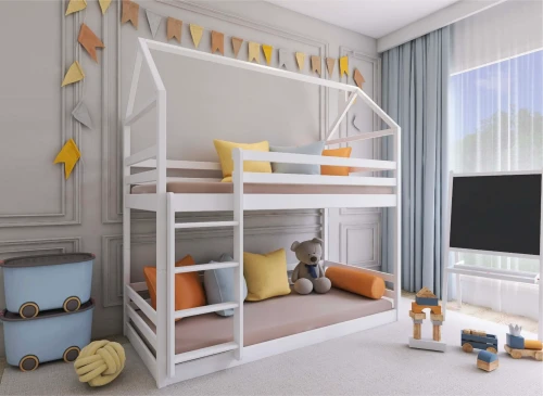 AXEL 90x190 wit huisjesbed Lano Meubels