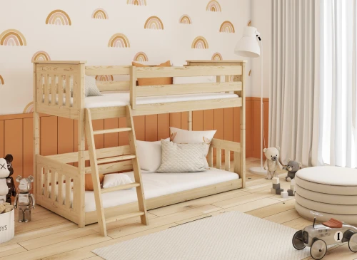 KEVIN 90x200 grenen stapelbed Lano Meubels