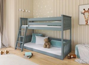 KEVIN 90x190 asgrijs stapelbed Lano Meubels