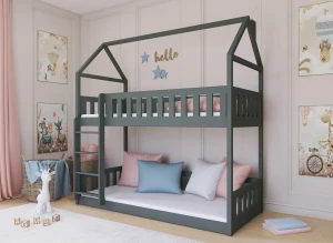 POLA 90x190 grafiet stapelbed Lano Meubels