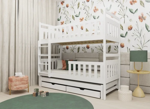 KLARA 80x190 wit stapelbed Lano Meubels
