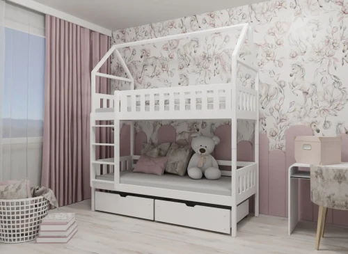 GAJA 90x180 wit stapelbed Lano Meubels