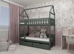 GAJA 80x170 grafiet stapelbed Lano Meubels