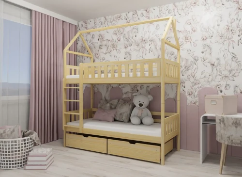 GAJA 90x200 grenen stapelbed Lano Meubels