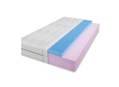 GEMINI 80x180 middelhard 14 cm schuimmatras met geprofileerde schuimlaag Lano Meubels