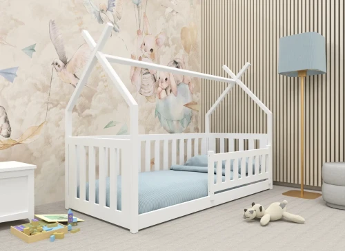 BOGUŚ 80x160 wit Montessori vloerbed voor kinderen tipi Lano Meubels