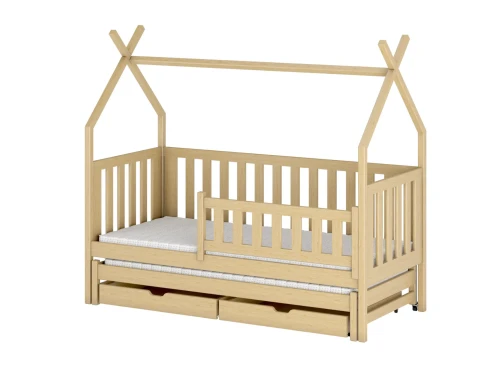 TYTUS 90x190 grenen uitschuifbaar tipi tweepersoonsbed Lano Meubels