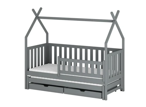 TYTUS 90x190 grijs uitschuifbaar tipi tweepersoonsbed Lano Meubels