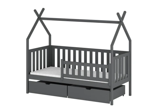 SIMBA 90x200 grafiet eenpersoons kinderbed tipi Lano Meubels