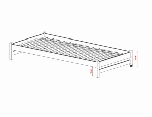Uitschuifbaar bed Lano Meubels