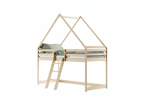 MOON 90x200 grenen eenpersoons kinderbed huisbed Lano Meubels