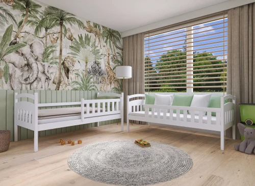 IGNAŚ 90x200 roze stapelbed Lano Meubels