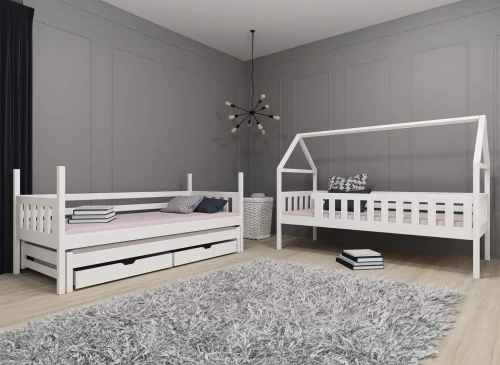 IGA 90x180 grafiet huisjesbed Lano Meubels