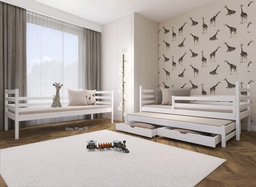 LUK 90x190 roze stapelbed Lano Meubels