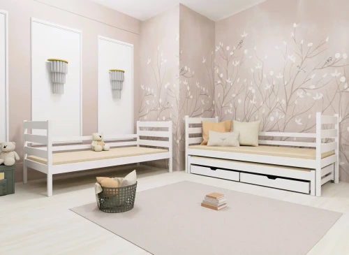 TOMI 80x190 roze stapelbed Lano Meubels