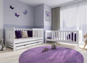 EMILKA 90x190 roze stapelbed Lano Meubels