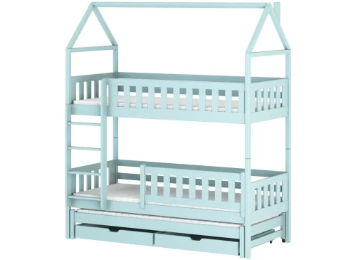 IGA 90x180 blauw huisjesbed Lano Meubels