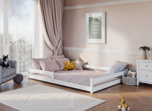 FINI 140x200 wit Montessori vloerbed voor kinderen Lano Meubels