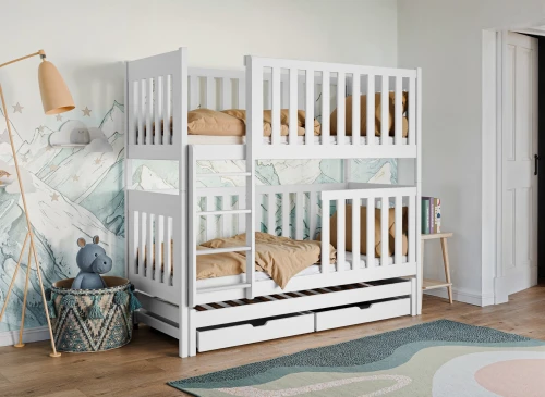 EMILKA 80x190 wit stapelbed Lano Meubels