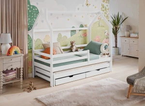 DANEK 90x180 wit kinderbed huisje Lano Meubels