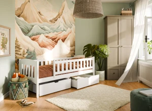 GUCIO 90x180 wit eenpersoons kinderbed Lano Meubels