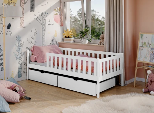 ANTONIO 80x160 wit eenpersoons kinderbed Lano Meubels